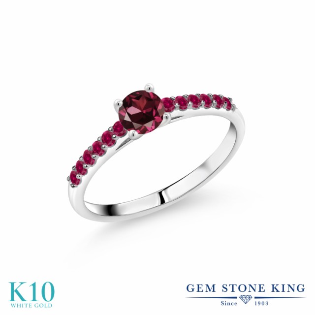 ジェムスト∾ 指輪 一粒 パヴェ マルチストーンの通販はau PAY マーケット - Gem Stone King ジュエリー専門 リング レディース 0.78カラット 天然 ロードライトガーネット 合成ルビー 10金 ホワイトゴールド(K10) ロードライ