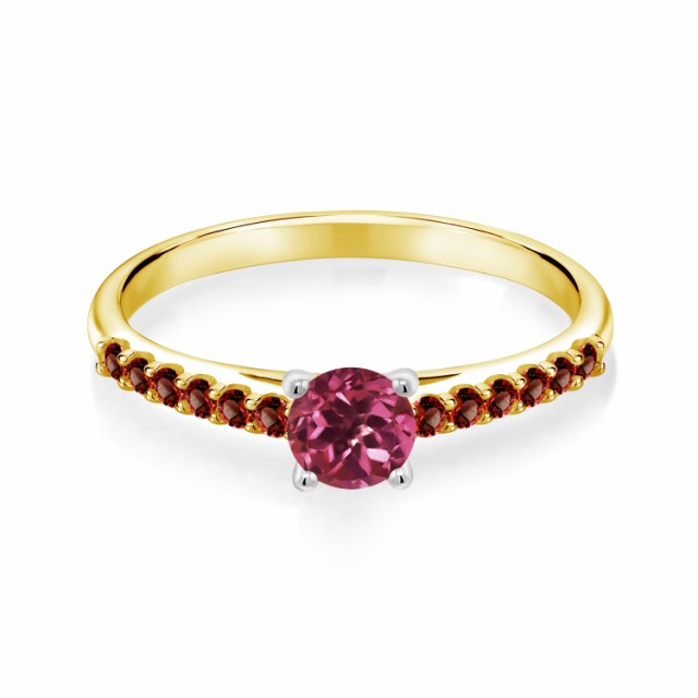 好評超激得 指輪 パヴェ マルチストーン 天然の通販はau PAY マーケット - Gem Stone King ジュエリー専門店 リング レディース 0.76カラット 天然 ピンクトルマリン ガーネット 10金 ツートンゴールド(K10) 一粒 最安値お得