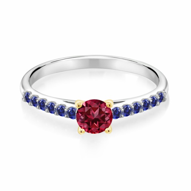 リーで 指輪 一粒 パヴェ の通販はau PAY マーケット - Gem Stone King ジュエリー専門店 リング レディース 0.89カラット 天然石 レッドトパーズ スワロフスキー 合成サファイア 10金 ツートンゴールド(K10) にぴったり