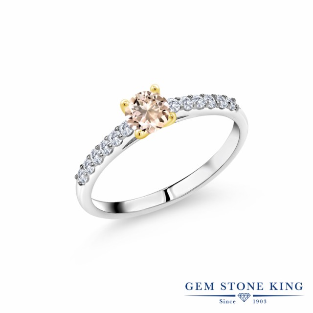 大得価在庫 指輪 小粒 マルチストーン 天然石 3の通販はau PAY マーケット - Gem Stone King ジュエリー専門 リング レディース 0.58カラット 天然 モルガナイト (ピーチ) ラボグロウンダイヤモンド 一粒 パヴェ 在庫あ新品