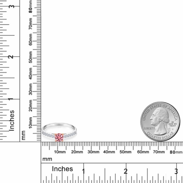 人気日本製 指輪 リング レディース 0.7カラット ピンク モアサナイト 10金 ツートンゴールド(K10) 一粒 パヴェ モアッサナイト 小粒 マルチストーンの通販はau PAY マーケット - Gem Stone King ジュエリー専門 定番通販
