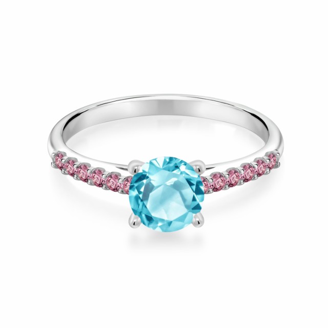 お得お買い得 指輪 一粒 パの通販はau PAY マーケット - Gem Stone King ジュエリー専門店 リング レディース 1.18カラット 天然 スイスブルートパーズ ピンクラボグロウンダイヤモンド 10金 ホワイトゴールド(K10) 大人気HOT