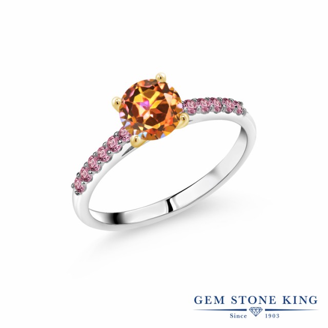 爆買い新品 指輪 ツートンゴールドの通販はau PAY マーケット - Gem Stone King ジュエリー専 リング レディース 1.18カラット 天然石 エクスタシーミスティックトパーズ ピンクラボグロウンダイヤモンド 10金 大人気高品質