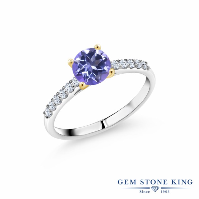 低価HOT 指輪 パヴェ 大粒 マルの通販はau PAY マーケット - Gem Stone King ジュエリー専門 リング レディース 1.18カラット 天然 ミスティックトパーズ (タンザナイトブルー) 合成ホワイトサファイア 一粒 国産限定品