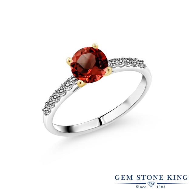 得価限定品 指輪 パヴェ 大粒 マルチストーン 天然の通販はau PAY マーケット - Gem Stone King ジュエリー専門店 リング レディース 1.2カラット 天然 ガーネット ダイヤモンド 10金 ツートンゴールド(K10) 一粒 2022格安