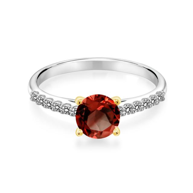 得価限定品 指輪 パヴェ 大粒 マルチストーン 天然の通販はau PAY マーケット - Gem Stone King ジュエリー専門店 リング レディース 1.2カラット 天然 ガーネット ダイヤモンド 10金 ツートンゴールド(K10) 一粒 2022格安