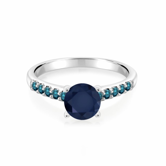 高品質セール 指輪 パヴェ 大粒 マルチストーンの通販はau PAY マーケット - Gem Stone King ジュエリー専門 リング レディース 1.6カラット 天然 サファイア ブルーダイヤモンド 10金 ホワイトゴールド(K10) 一粒 即納低価