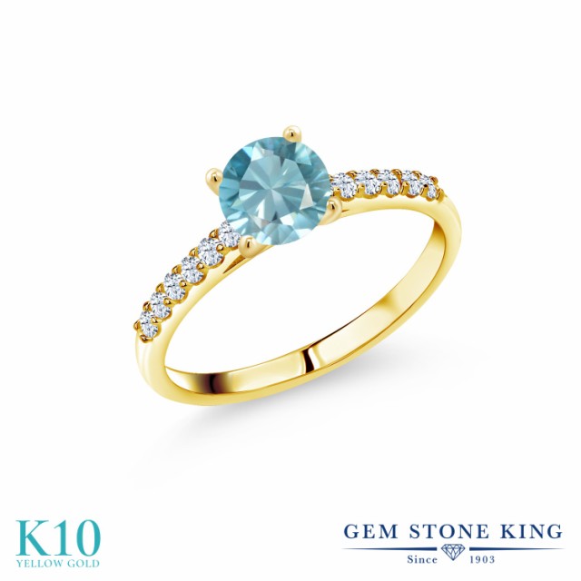 ホワイト┾ 指輪 パヴェ 大粒 マの通販はau PAY マーケット - Gem Stone King ジュエリー専門店 リング レディース 1.38カラット 天然石 ブルージルコン 合成ホワイトサファイア 10金 イエローゴールド(K10) 一粒 だきます