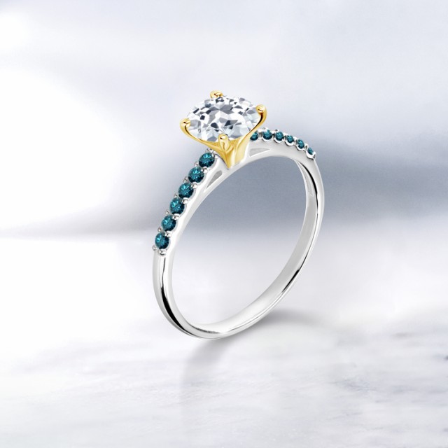 トトパーズ 指輪 11月 誕生石 婚約指輪 エンの通販はau PAY マーケット - Gem Stone King ジュエリー専門 リング レディース 1.1カラット 天然 トパーズ ブルーダイヤモンド 一粒 パヴェ マルチストーン 天然石 ブランド