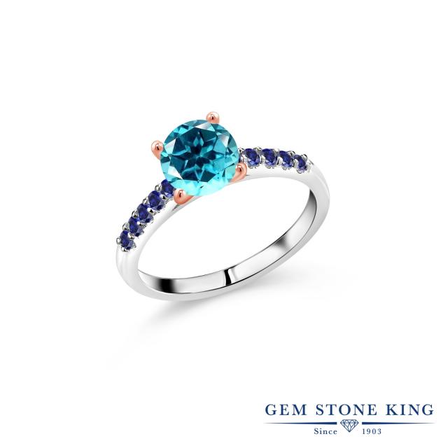 デザイナー╋ 指輪 ツートンゴールド(K10) 一粒 パヴェの通販はau PAY マーケット - Gem Stone King ジュエリー専門 リング レディース 2.05カラット 天然石 パライバトパーズ スワロフスキー 合成サファイア 10金 ✪・メンテナ
