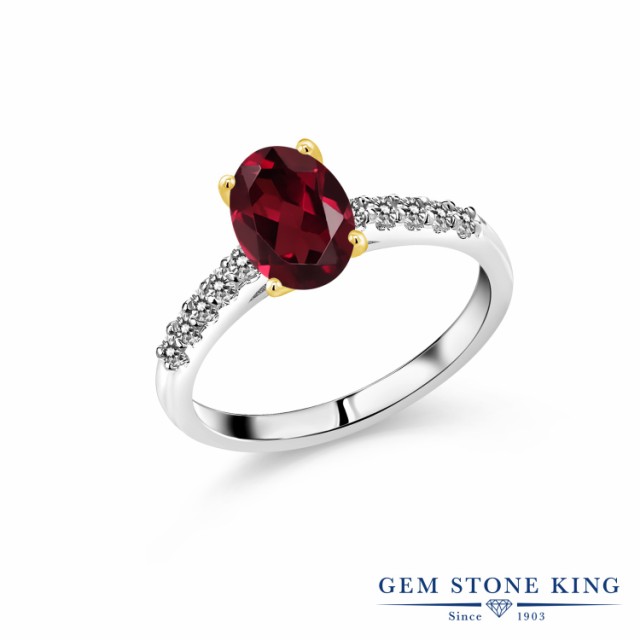 新品最安値 指輪 マルチストーン 天然石 プレゼンの通販はau PAY マーケット - Gem Stone King ジュエリー専 リング レディース 2.33カラット 天然 ロードライトガーネット ダイヤモンド オーバル パヴェ 大粒 最新作限定SALE