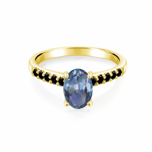 大特価通販 指輪 10金 イエローゴールド(K10)の通販はau PAY マーケット - Gem Stone King ジュエリー専門 リング レディース 2.33カラット 天然石 ミスティックトパーズ (カシオペア) 天然ブラックダイヤモンド 人気定番新品