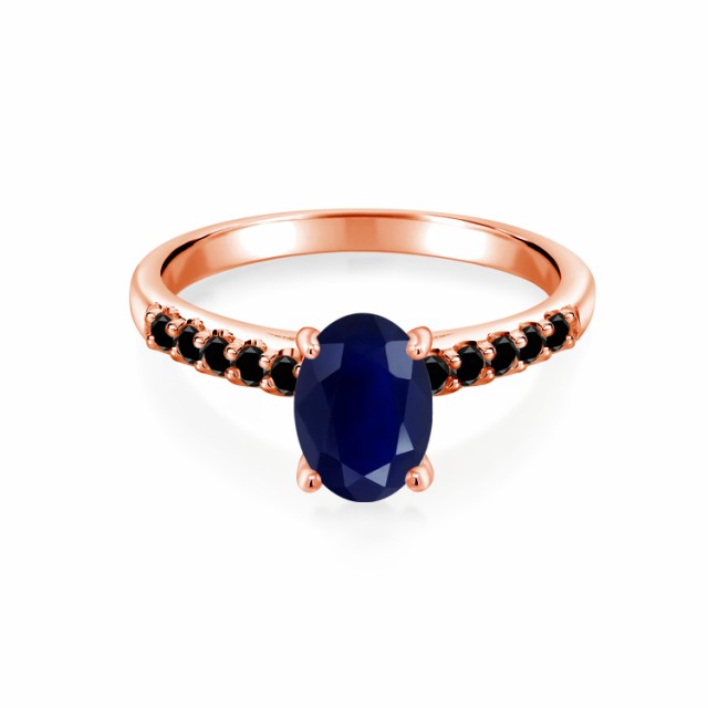 セール在庫 指輪 パヴェ 大粒 マルの通販はau PAY マーケット - Gem Stone King ジュエリー専門店 リング レディース 2.83カラット 天然 サファイア 天然ブラックダイヤモンド 10金 ピンクゴールド(K10) オーバル 限定SALE正規品