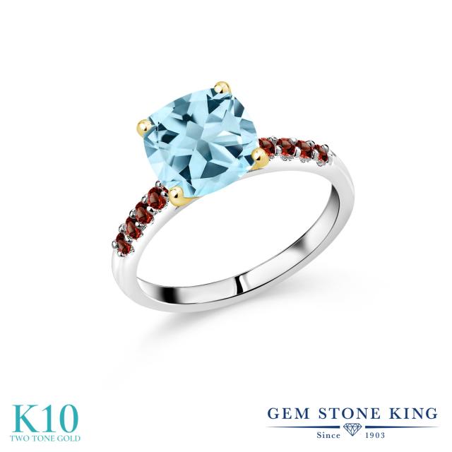 ツートンゴ 指輪 パヴェ 大粒 マルチの通販はau PAY マーケット - Gem Stone King ジュエリー専門店 リング レディース 3.28カラット 天然 スカイブルートパーズ ガーネット 10金 ツートンゴールド(K10) スクエア 〉ブランド