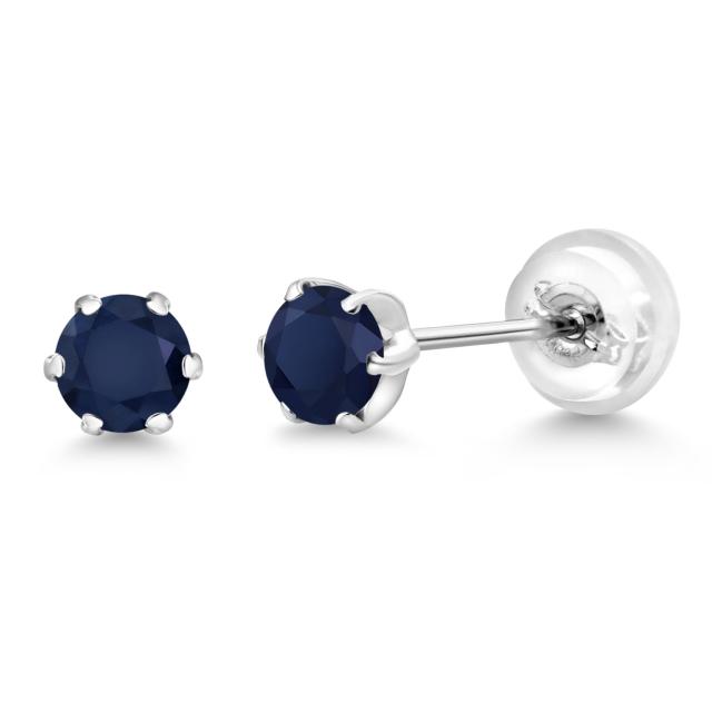 定番NEW ピアス スタッド 天然石 9月 誕生石 金属アの通販はau PAY マーケット - Gem Stone King ジュエリー専門店 レディース 0.7カラット 天然 サファイア プラチナ Pt900 一粒 小粒 シンプル 小ぶり 小さめ 期間限定特価