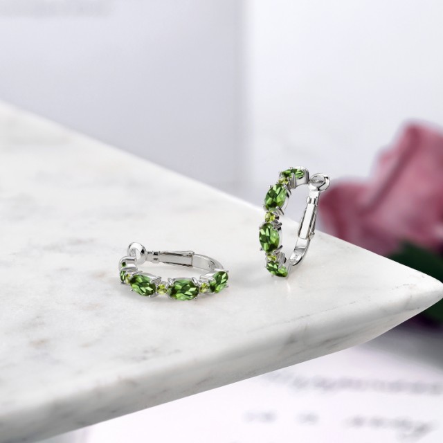 人気SALE豊富な ピアス レディース 4.3カラット 天然 グリーントルマリン 天然石 ペリドット シルバー925 小粒 フープ レバーバック 華奢 細身 10月 誕生の通販はau PAY マーケット - Gem Stone King ジュエリー専門 即納セール