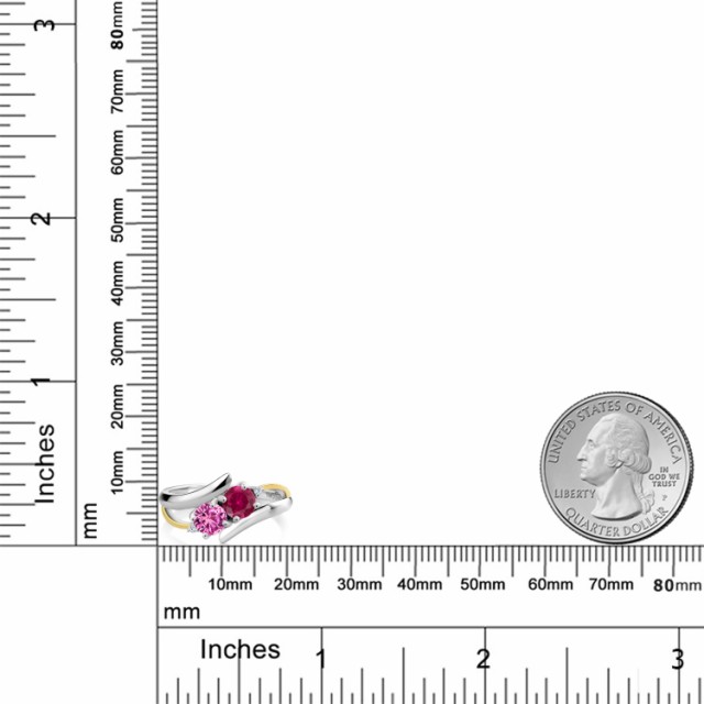 正規品セール 指輪 リング レディース 1.57カラット 合成ルビー 合成ピンクサファイア ラボグロウンダイヤモンド 2連 大粒 ダブルストーン 金属アレルの通販はau PAY マーケット - Gem Stone King ジュエリー専門 即納豊富な