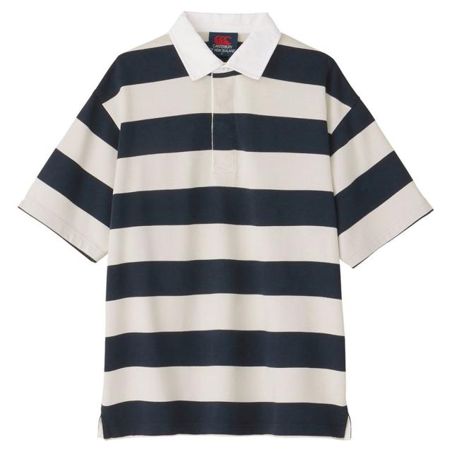 カンタベリー CANTERBURY ラグビーウェア ユニセックス   S/S 2.5INCH STRIPE RUGBY JERSEY RA34136 2024SS