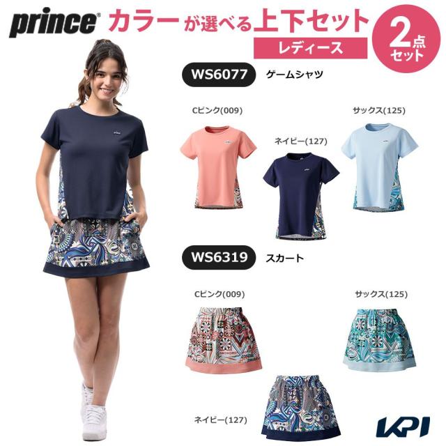 プリンス Prince テニスウェア レディース ゲームシャツ WS6077 2026SS