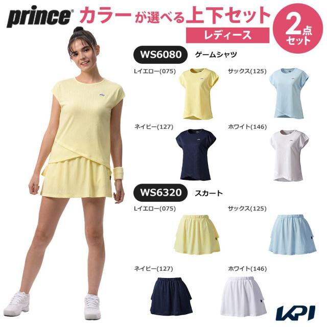プリンス Prince テニスウェア レディース ゲームシャツ WS6080 2026SS