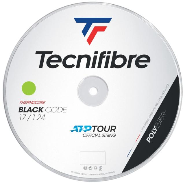 テクニファイバー Tecnifibre テニスガット・ストリング  BLACK CODE （ブラックコード） 1.24mm  200mロール TFR411 TFSR401
