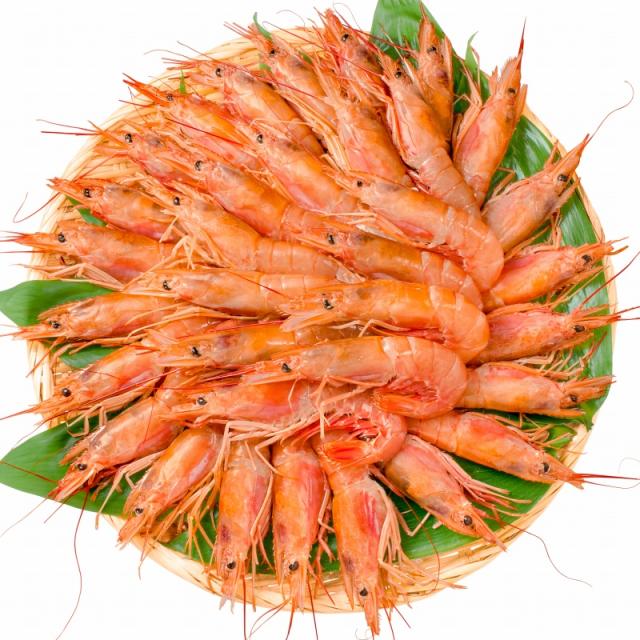 赤海老 ザル盛り真上