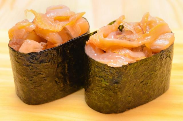 赤貝ひも 寿司