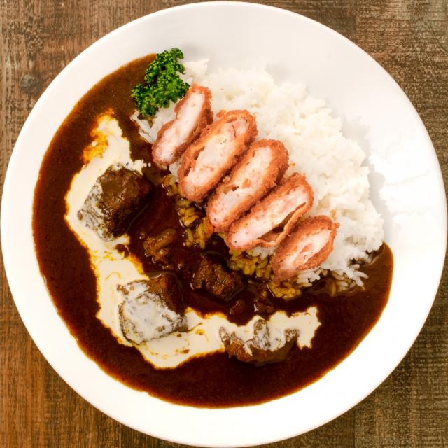 海老カツカレー
