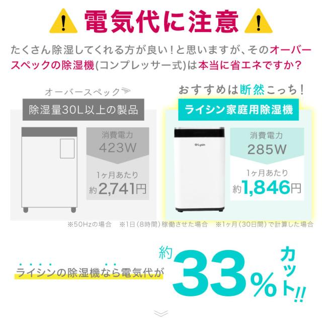 除湿機 コンプレッサー 式 大容量 パワフル 衣類乾燥 静音