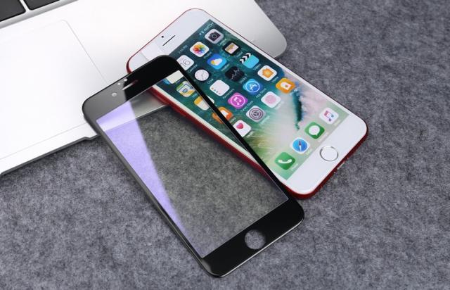 iPhone7 Plus iPhone8 Plus ブルーライトカット 全面保護 強化ガラス 画面フィルム