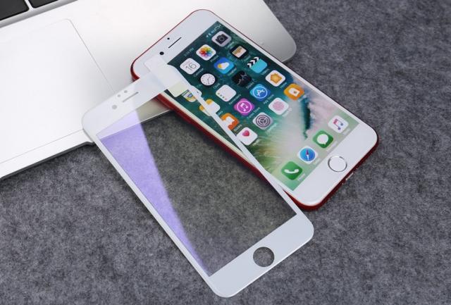 iPhone7 Plus iPhone8 Plus ブルーライトカット 全面保護 強化ガラス 画面フィルム