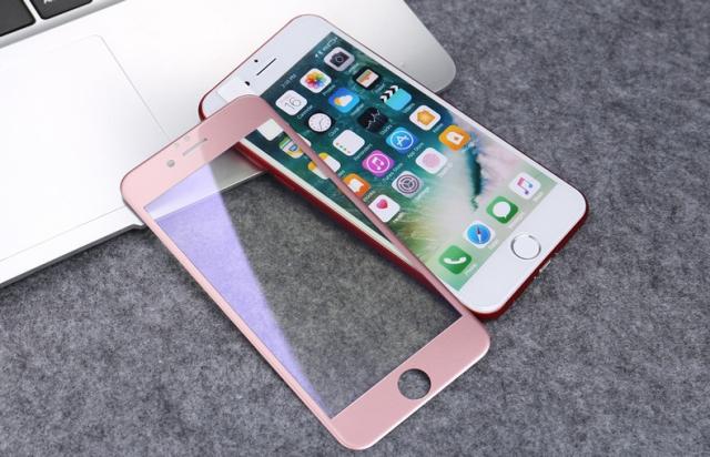 iPhone7 Plus iPhone8 Plus ブルーライトカット 全面保護 強化ガラス 画面フィルム
