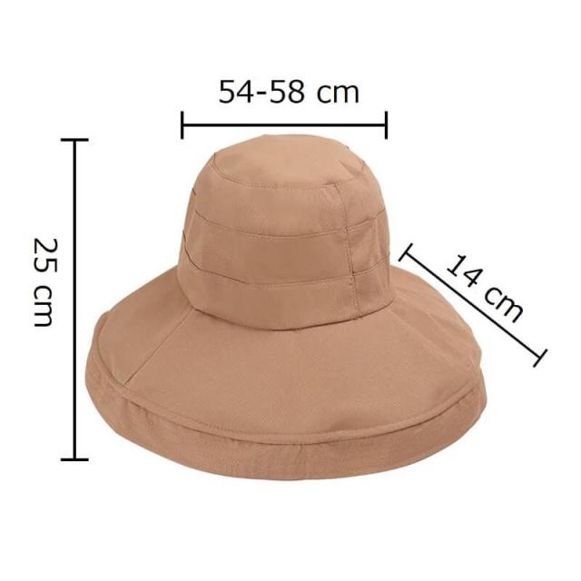 つば広帽子 レディース 折りたたみ UVカット ファッション小物 お洒落