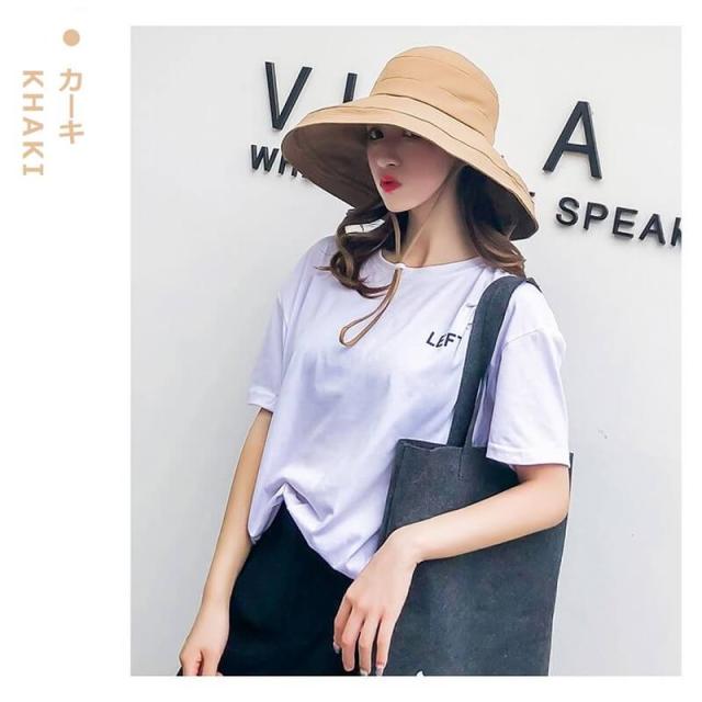 つば広帽子 レディース 折りたたみ UVカット ファッション小物 お洒落