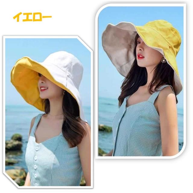 つば広帽子 レディース 折りたたみ UVカット ファッション小物 お洒落
