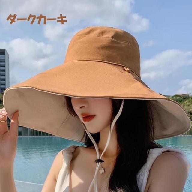 つば広帽子 レディース 折りたたみ UVカット ファッション小物 お洒落