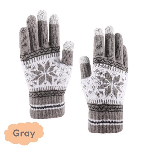 送料無料 スマホ対応 操作可能 ニット手袋 防寒 暖かい 冬 秋 おしゃれ タッチパネル