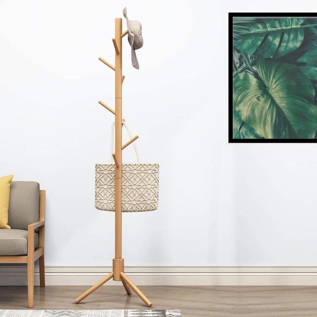 木製 ポールハンガー ブナ コートハンガー