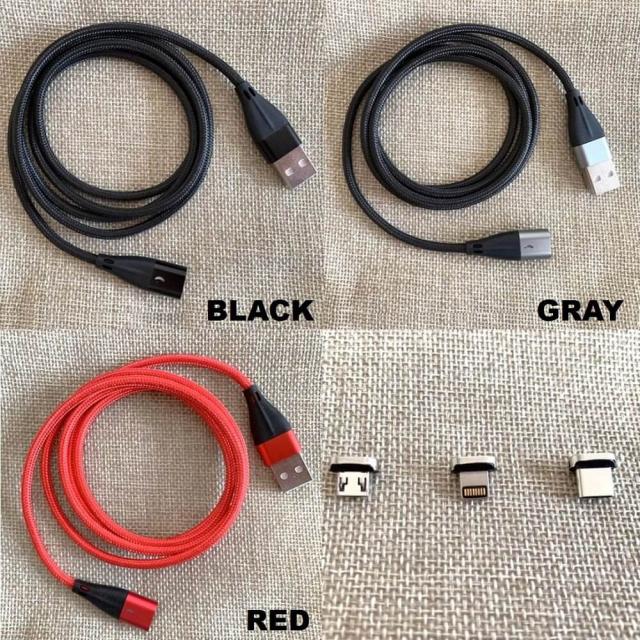 Lightning マグネット USB 充電ケーブル 急速充電 データ転送