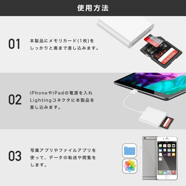 【送料無料】iPhone iPad 変換アダプタ OTG ケーブル