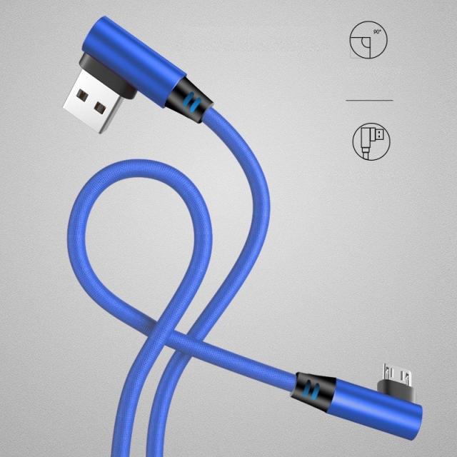 L型コネクタ microUSB 充電ケーブル Android usb  ケーブル 2m