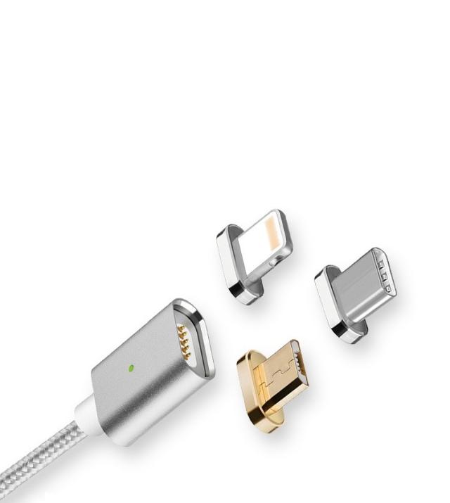 Lightning microUSB Type-C マグネット USB 充電ケーブル 急速充電 データ転送