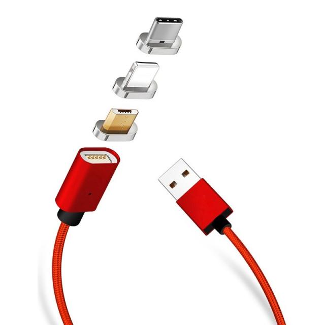 Lightning microUSB Type-C マグネット USB 充電ケーブル 急速充電 データ転送