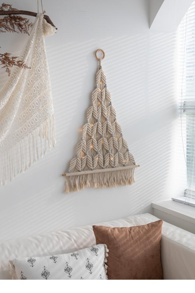マクラメツリー クリス おしゃれ照明 インテリア雑貨 クリスマス クリスマスツリー
