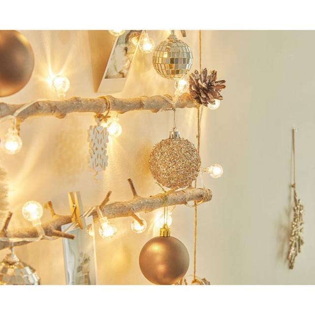 壁掛けツリー アンティークブラウン L おしゃれ照明 インテリア雑貨 クリスマス クリスマスツリー