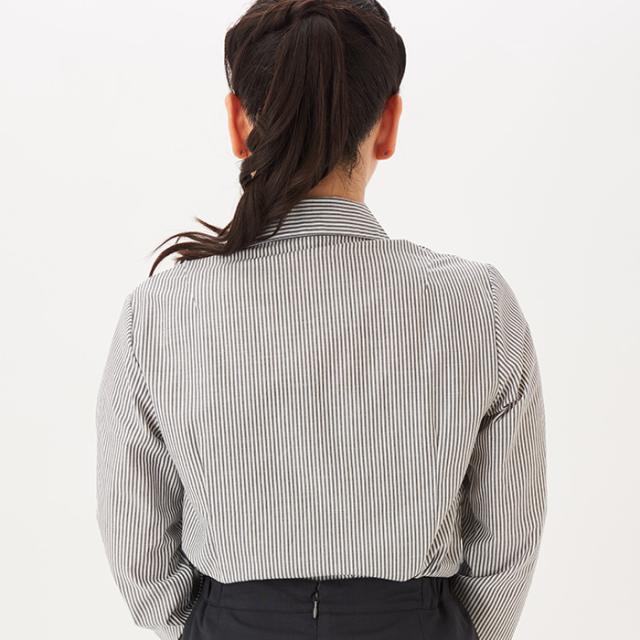 シャツVer3.5 グレーストライプ・スキッパー