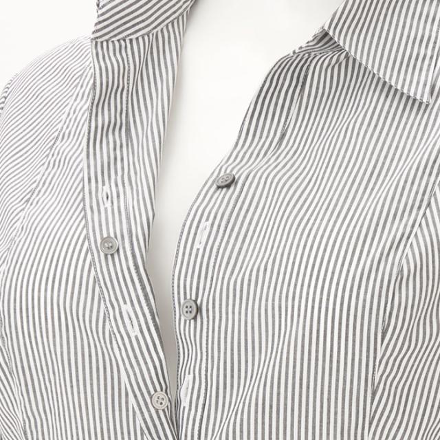 シャツVer3.5 グレーストライプ・スキッパー