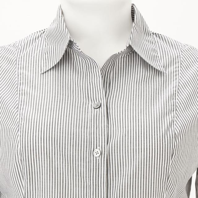 シャツVer3.5 グレーストライプ・スキッパー