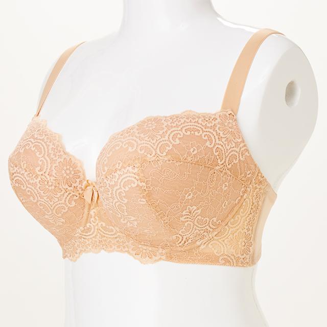 【NEW】お試しブラ ベージュ 3/4カップ・丸胸