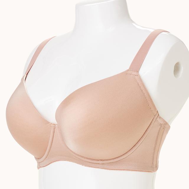 【NEW】モールドブラ ローズベージュ 4/5カップ・丸胸